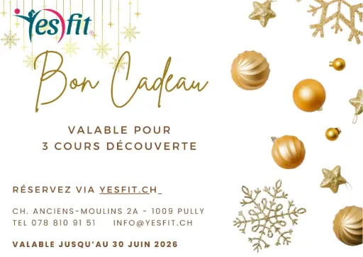 Bon cadeau 3 cours découverte